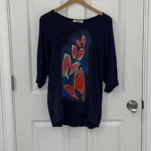 TIBI Silk Butterfly Top, Size XS